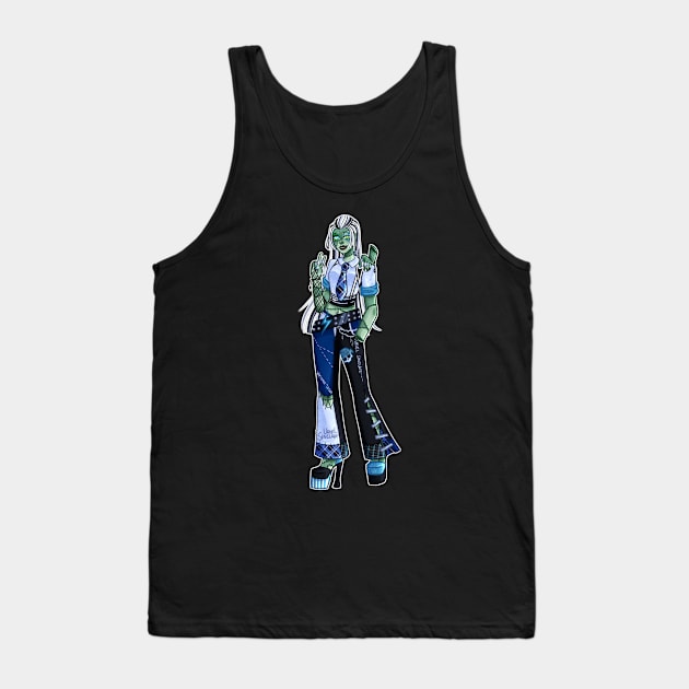 Frankie Stein Tank Top by withurie